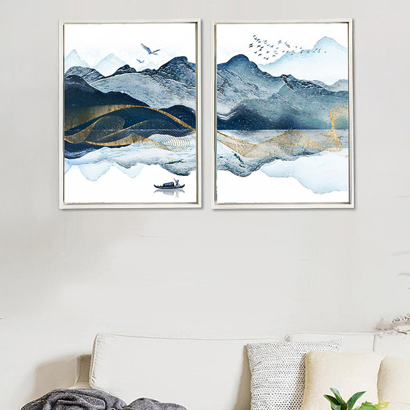 Bleeding Blue Wall Art - Set Of Two