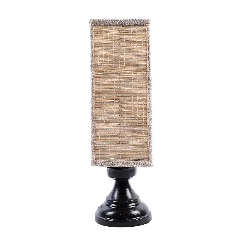 Laura Lemo Bamboo Table Lamp - Beige,Black media 4