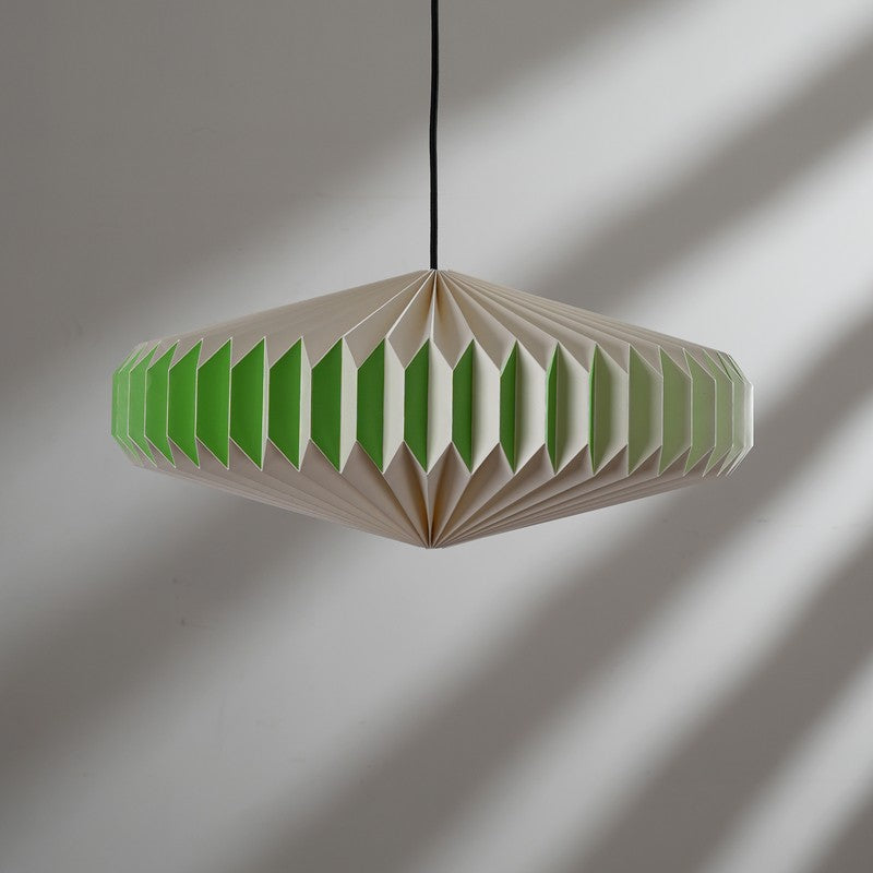 Fig Living Oblong Paper Ceiling Lamp - Parrot Green media 7