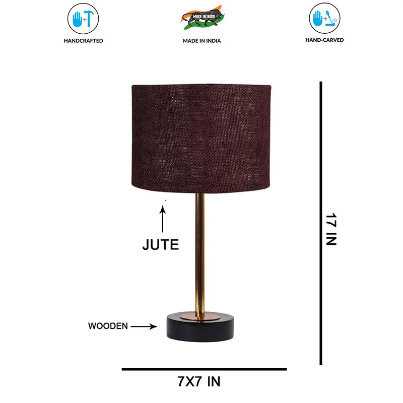 Sienna I Rodin Wooden Table Lamp - Brown,Gold,Black media 7