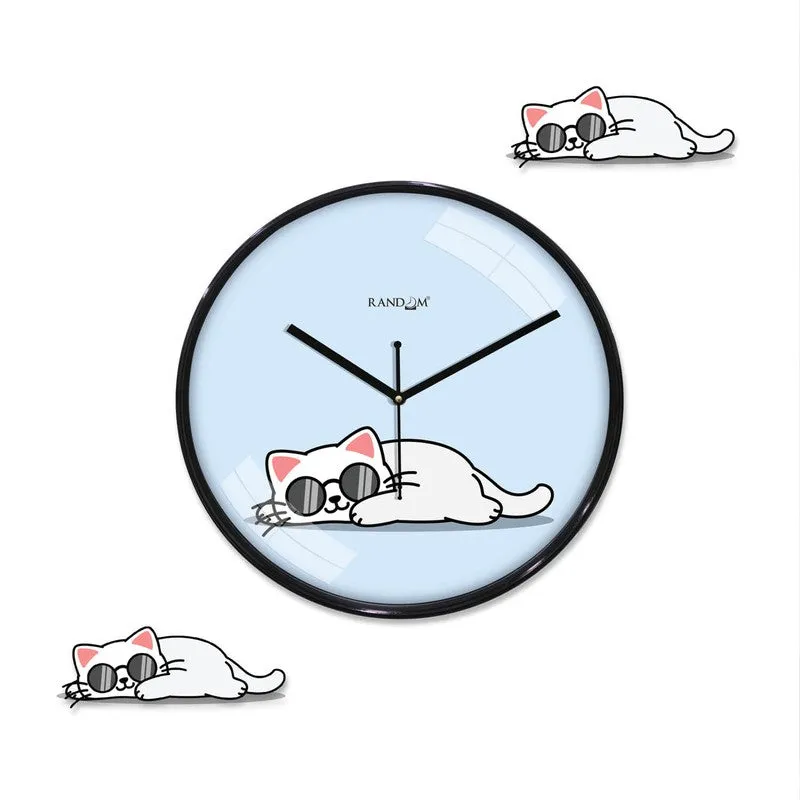 Kitty Tick Wall Clock media 3