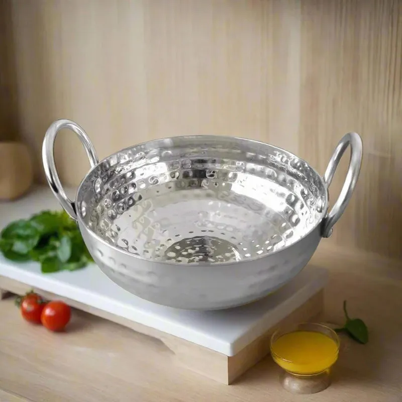 Vintage Hammered Kadhai - 350 mL / 12 Inches media 1