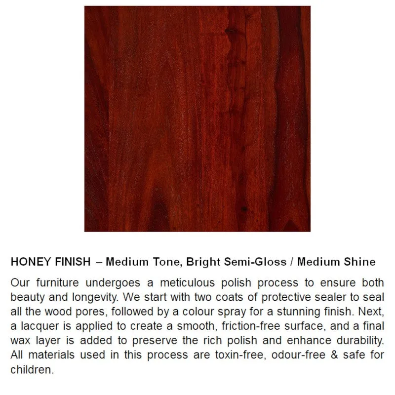 Brenox Sheesham Wooden Center Table - Deep Brown media 9