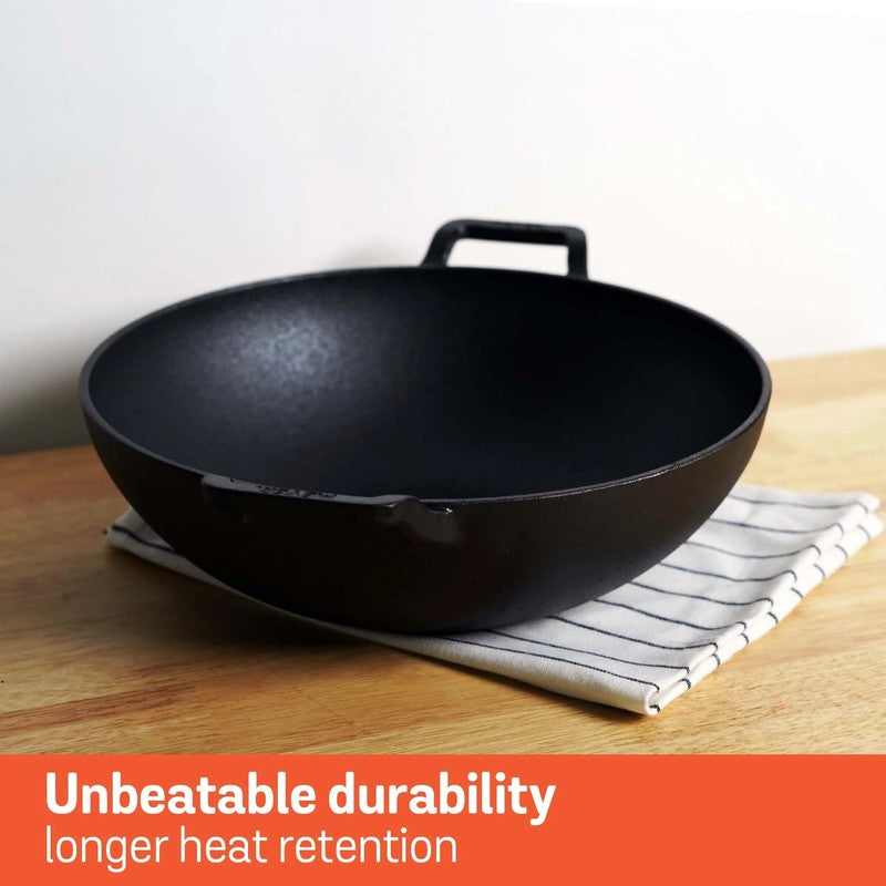 Meyer Cast Iron Kadhai - 1000 mL media 7