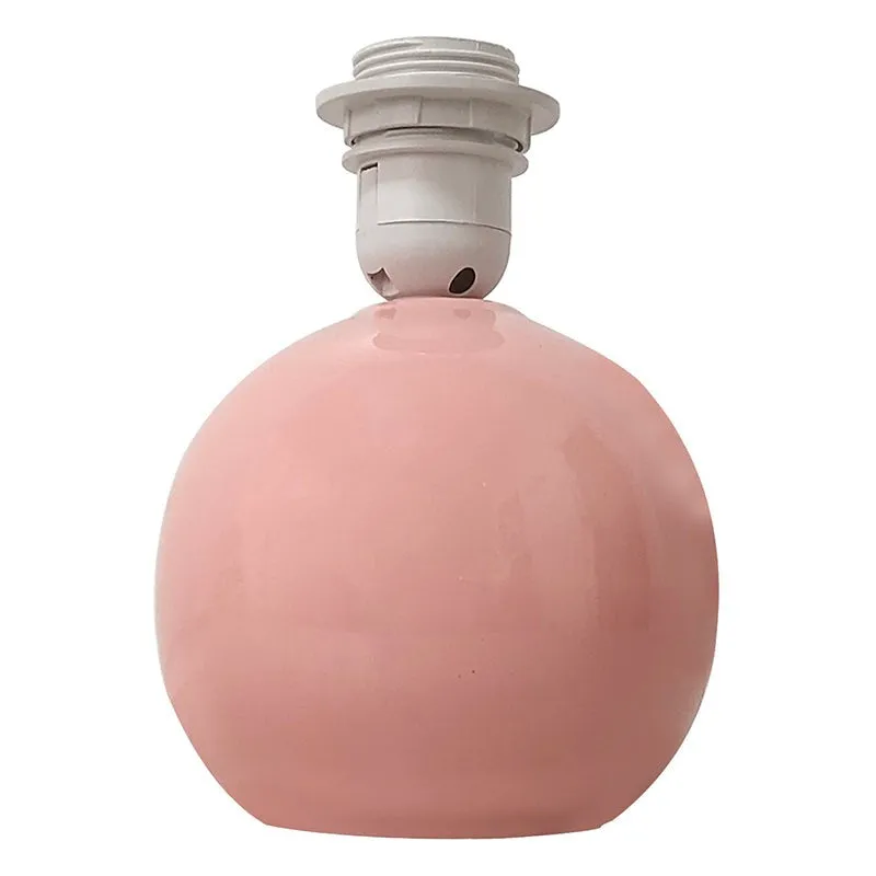Ibex Orb Ceramic Fabric Table Lamp - Peach media 5