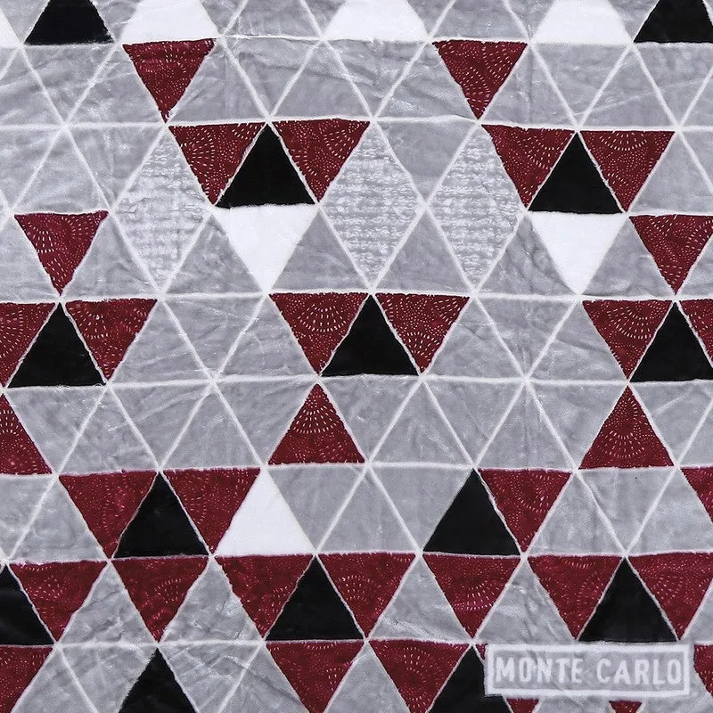 Monte Carlo Crimson Geometry Throw - 553 GSM media 6