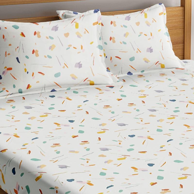 Alani Printed Microfiber Bedsheet Old - 130 GSM media 4