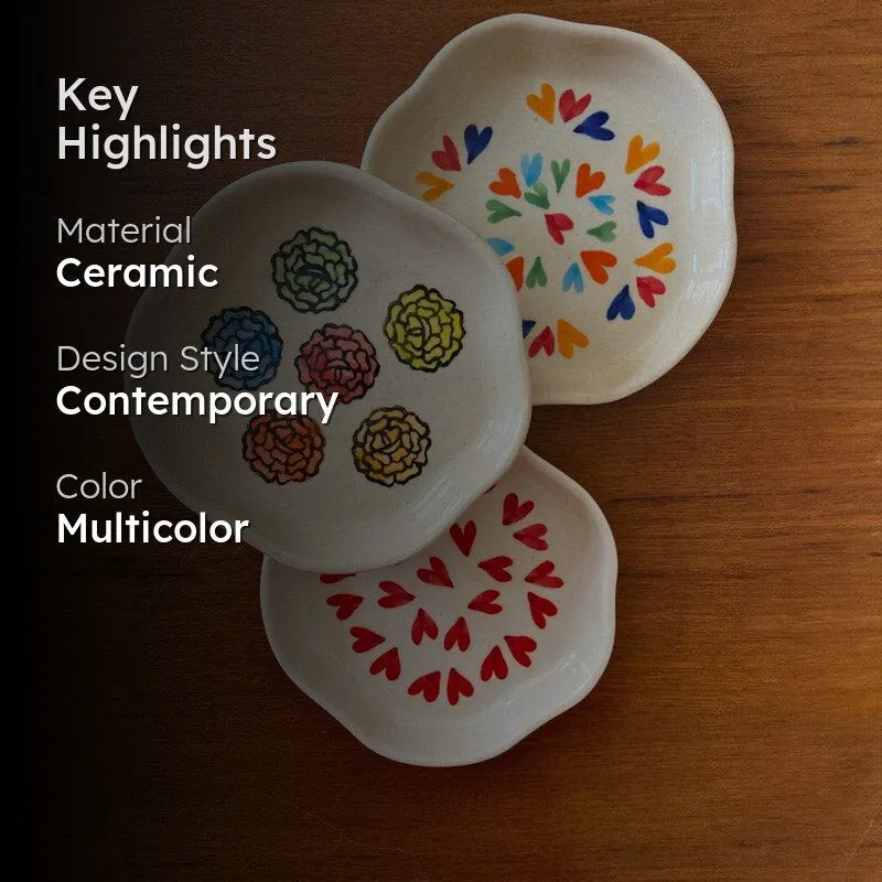 Daril Ceramic Platter - Set of Three media 2