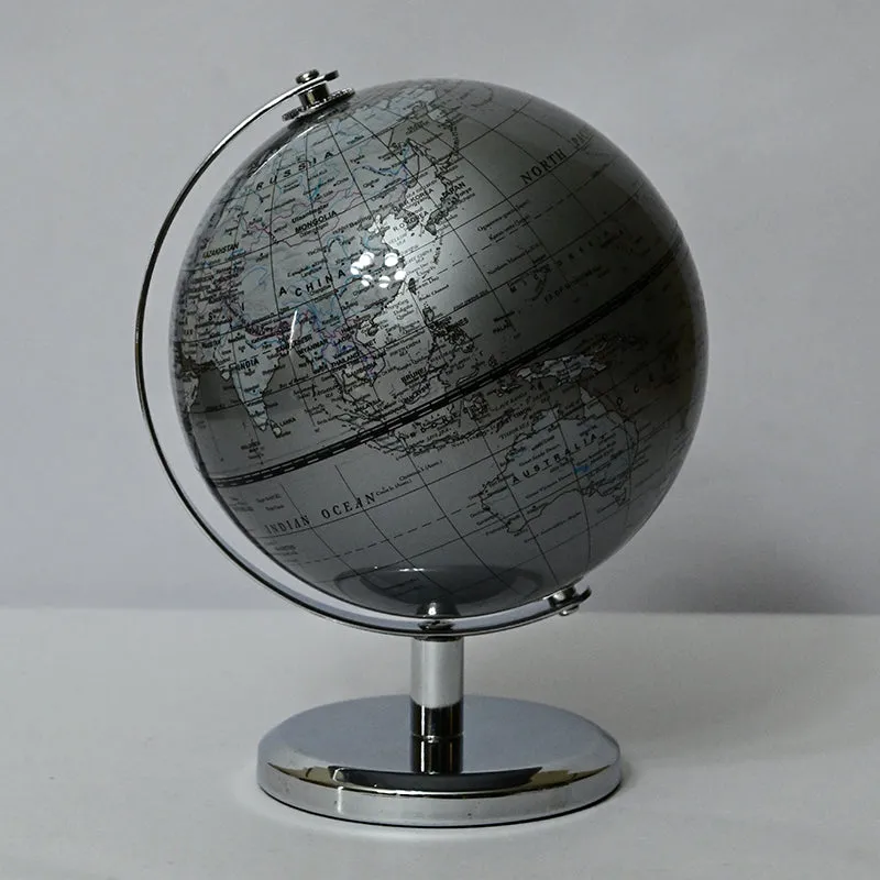 Around The World Metal Showpiece - Grey media 4