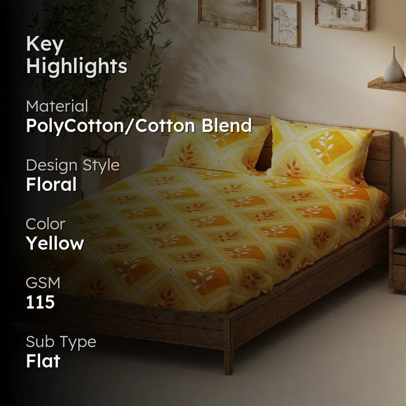 Ynorin Bedsheet (Yellow) - 115 GSM media 2