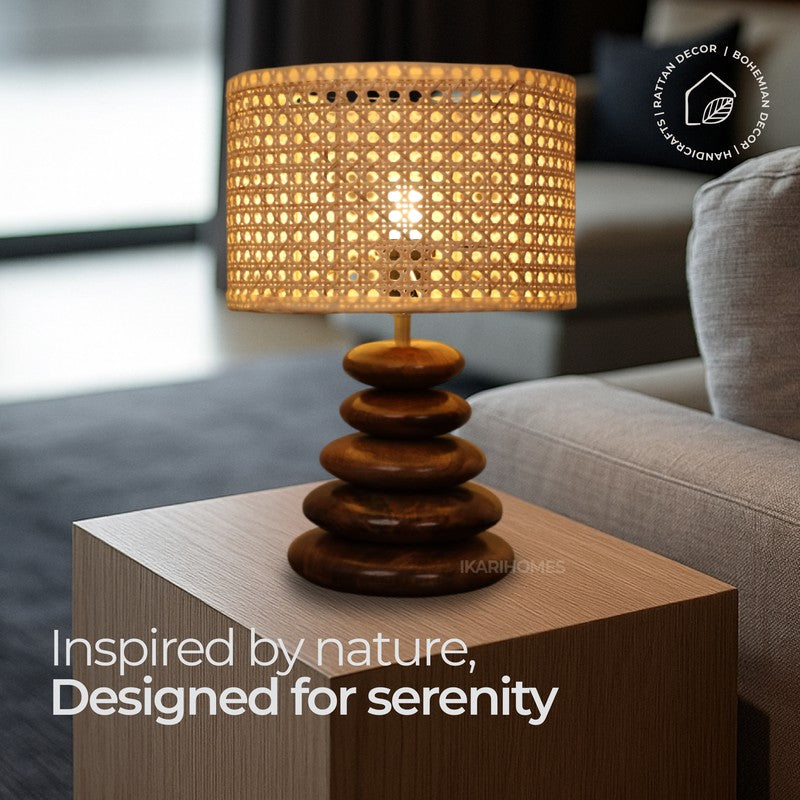 Pebble Hex Mango Wood Table Lamp media 8