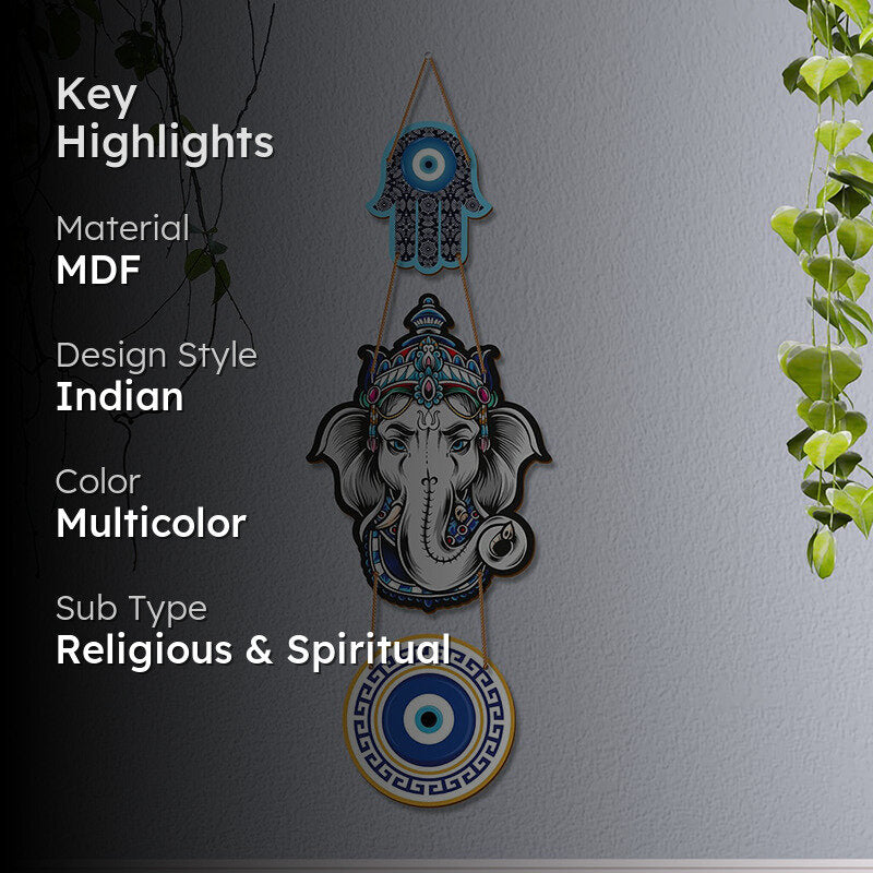 Ganesha Nazar MDF Wall Accent media 2