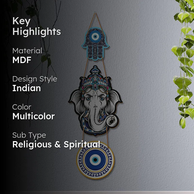 Ganesha Nazar MDF Wall Accent media 2