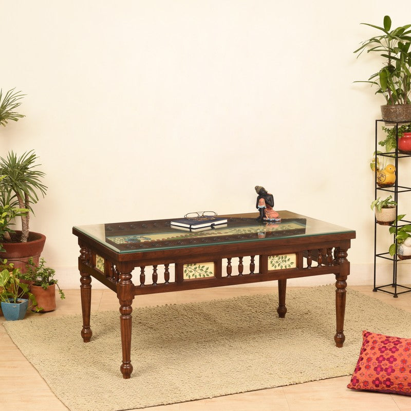 Peacock I Teak Wood Center Table