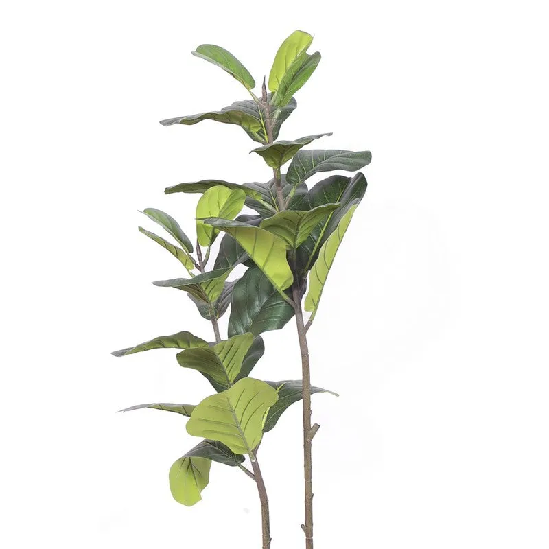 Stylish Fiddle Leaf Fig Artificial Plant With Black Plastic Pot media 5