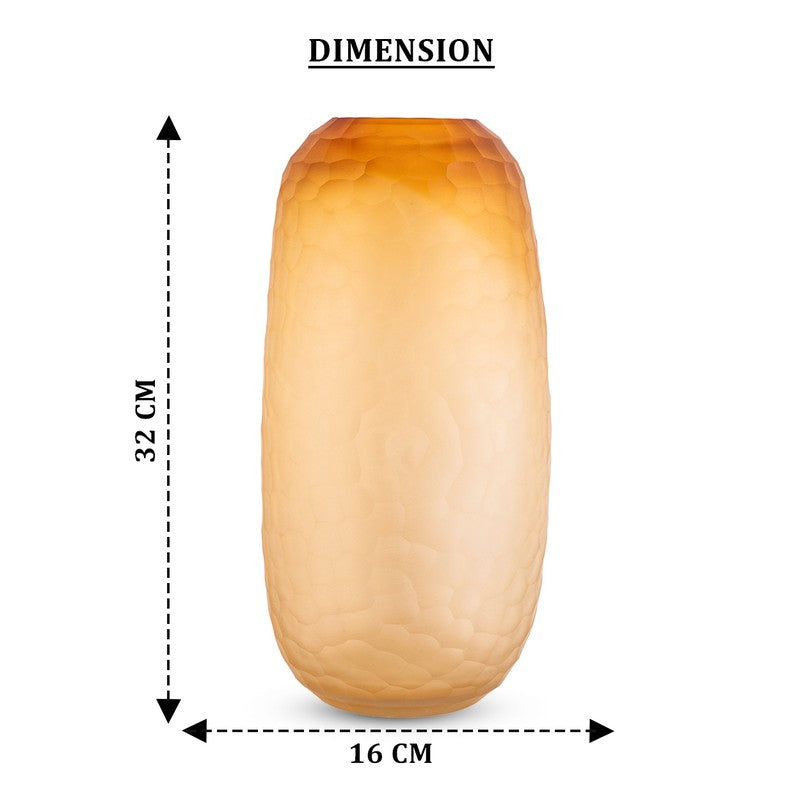 Sculpted Glow Glass Vase media 7