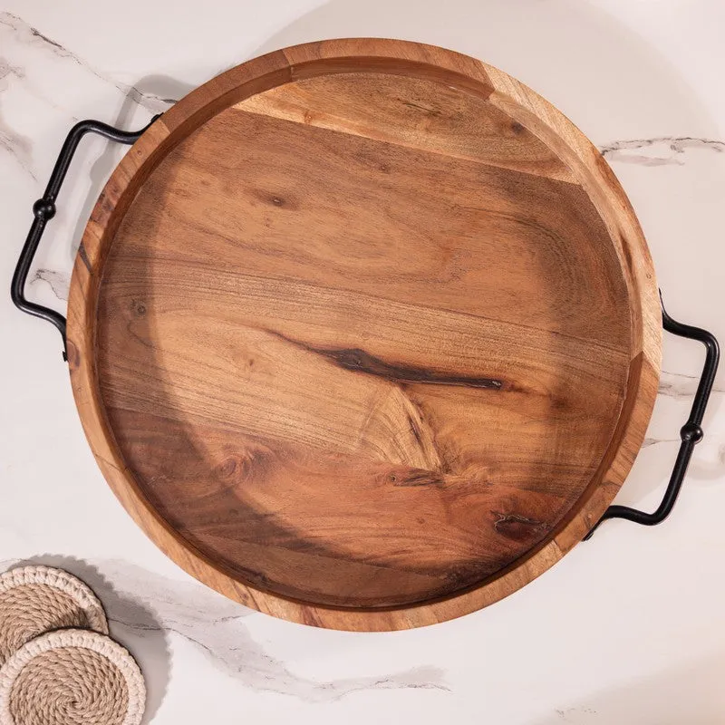 IronGrip Wood Serving Tray media 7
