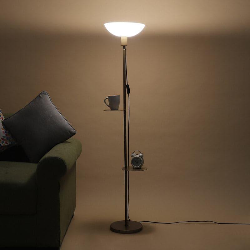 Corvina Gold Floor Lamp With Shelf media 3