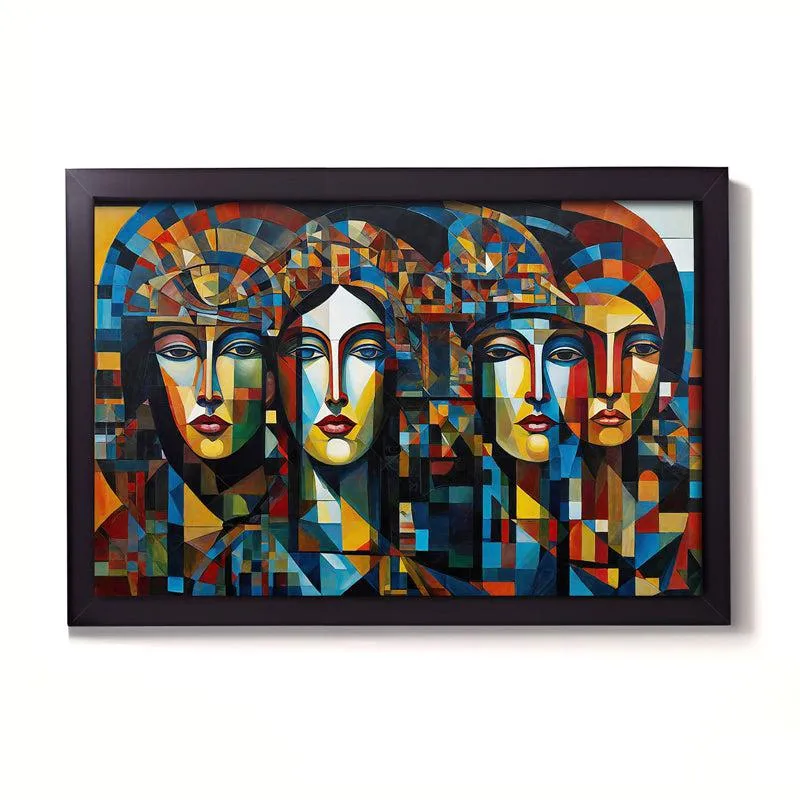 Egyptia Geometric Wall Painting media 3