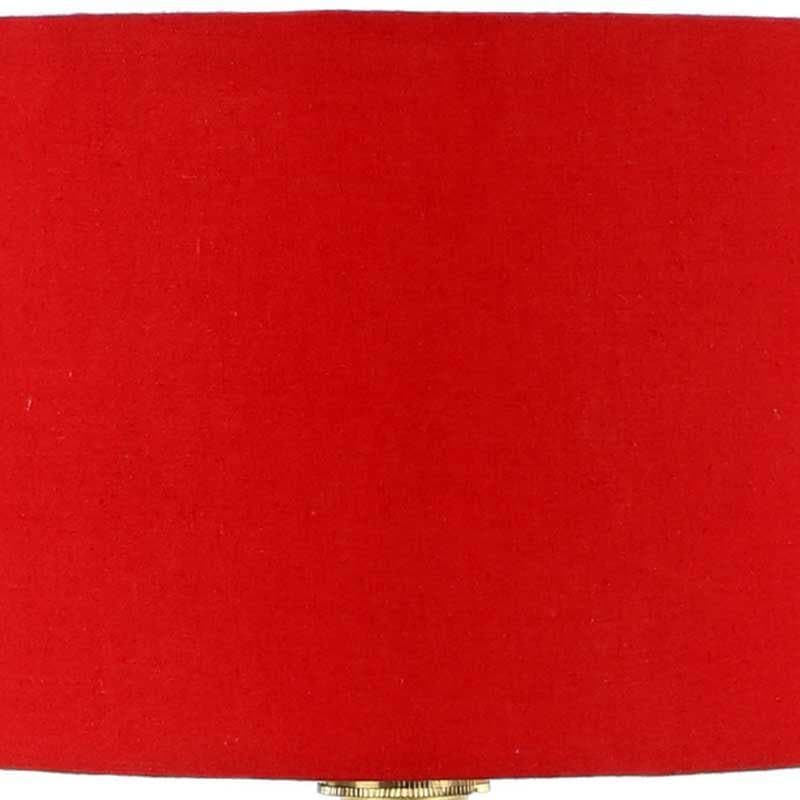 Reddie Fabric Table Lamp - Red,Brown media 6