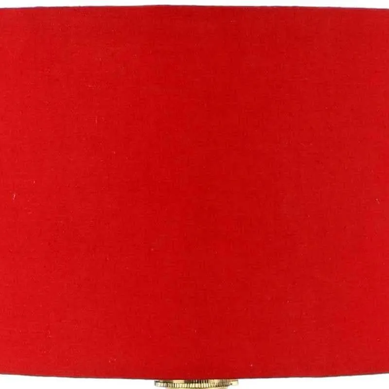 Reddie Fabric Table Lamp - Red,Brown media 6
