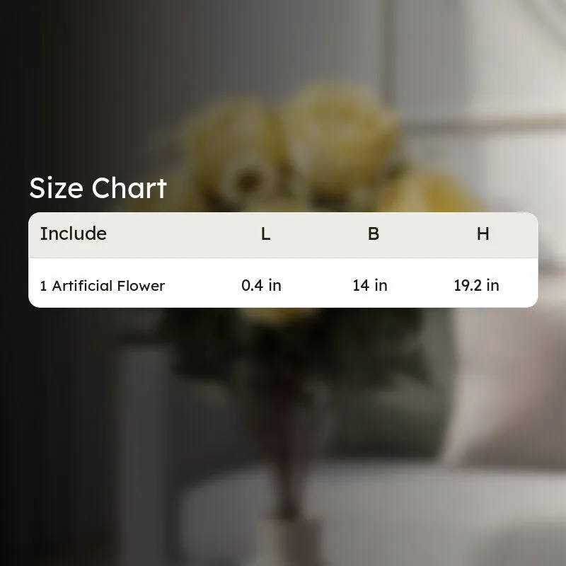 AarviDecor Sunny Rose Silk Artificial Flowers media 9