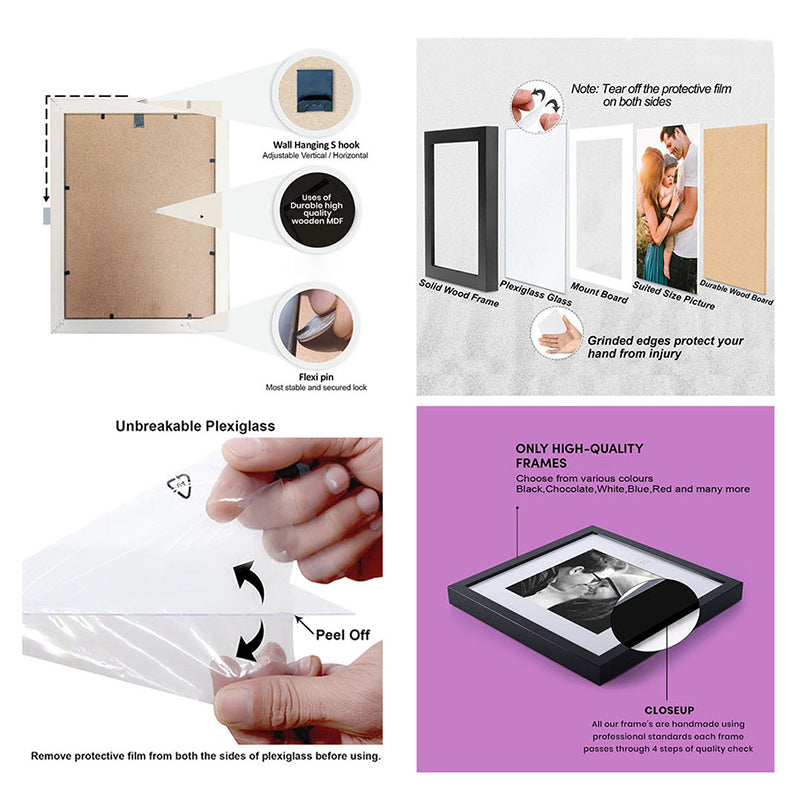 Georgy Photo Frame (Black) - Set Of Six media 5