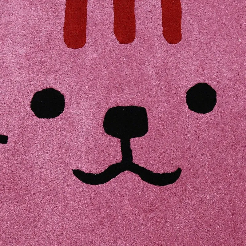 Meow Wool Carpet - Pink media 4