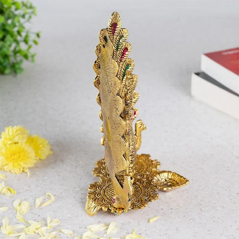 Radha Krishna Mayoor Showpiece media 4