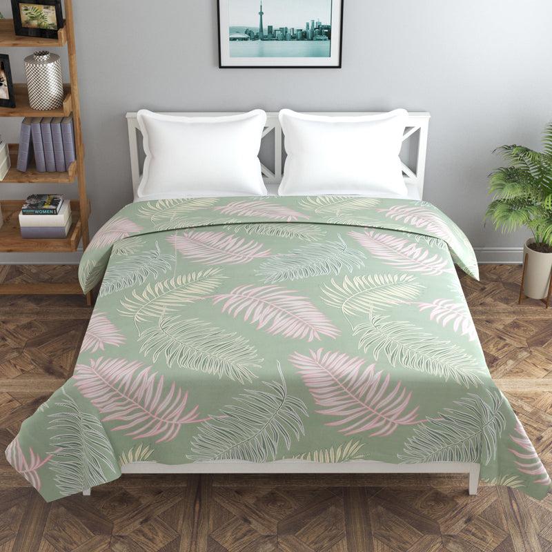 Pastel Fronds Cotton Duvet Cover - 210 TC media 3