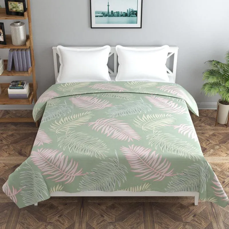 Pastel Fronds Cotton Duvet Cover - 210 TC media 3
