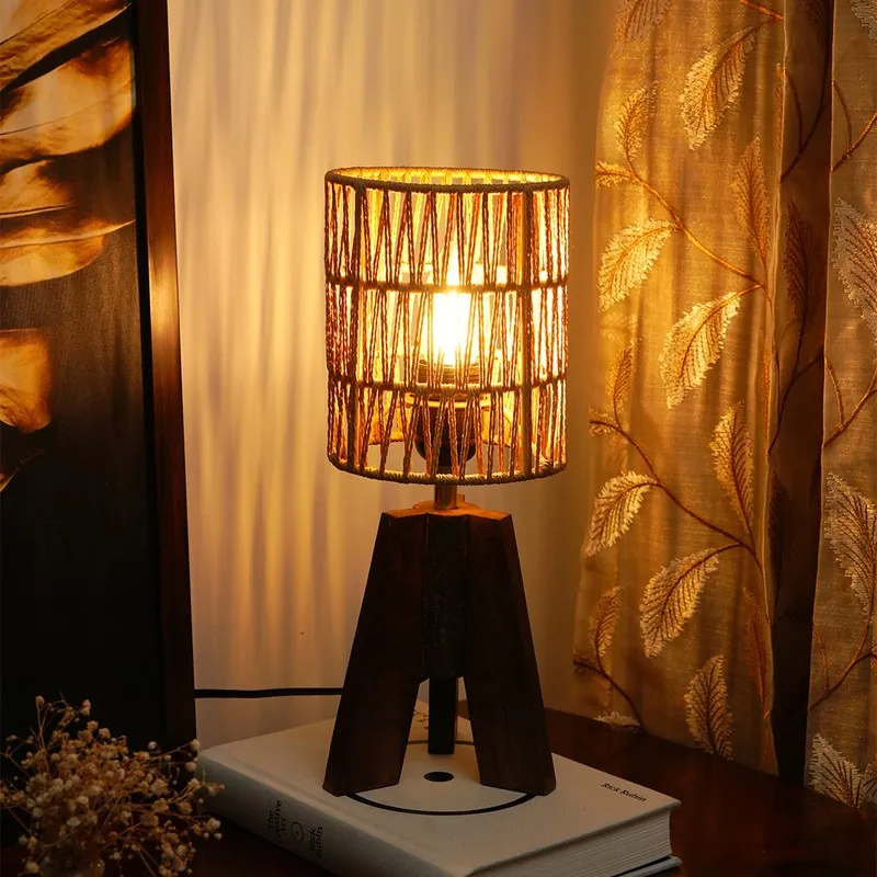 Glowforge Cotton Table Lamp - Brown media 1
