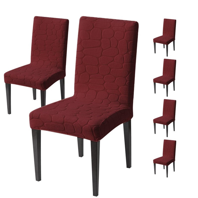 Elvra Classic Chair Cover-Maroon media 4