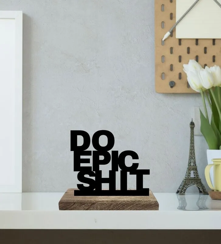 Epic Endeavors Typography Showpiece - Set Of Two media 3