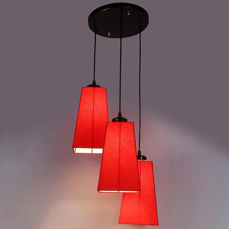 Shadowlux Triple Metal Ceiling Lamp - Red media 6