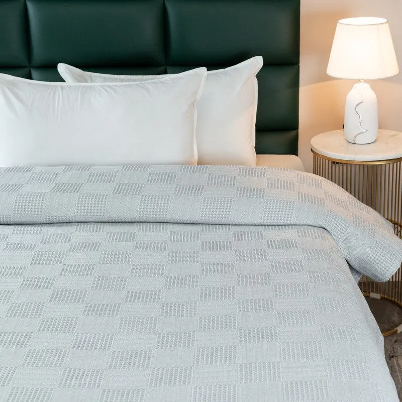 GridForm Cotton Bedsheet (Grey) - 300 TC media 5