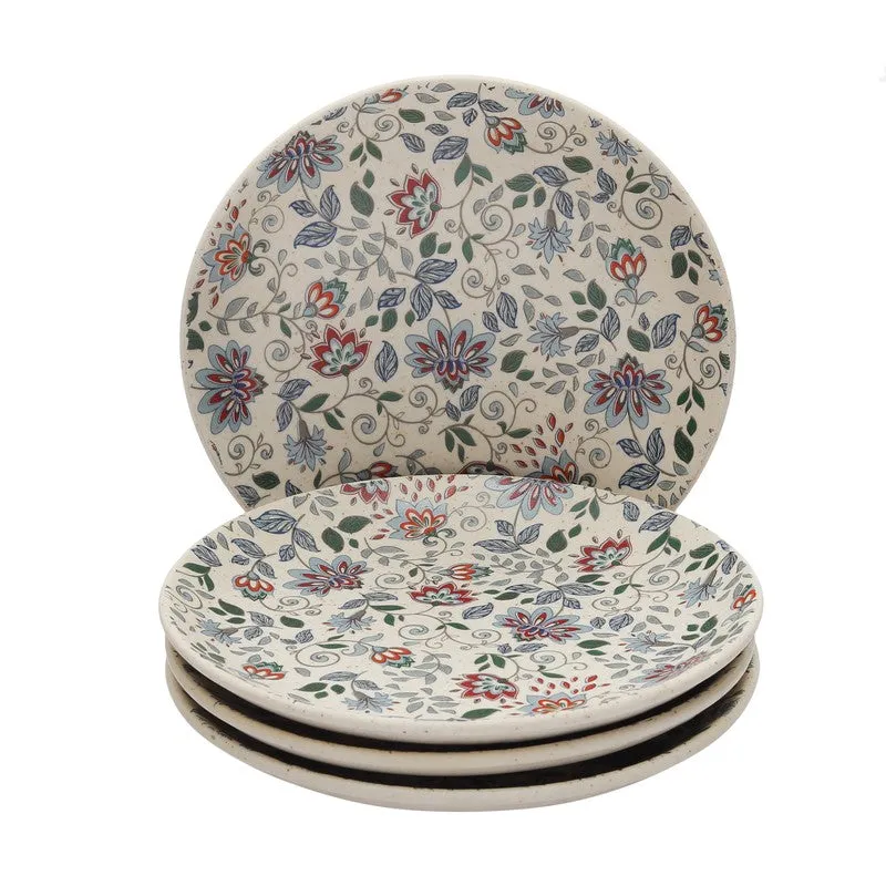 Retro Bloom Dinner Plates - Set Of Four media 3