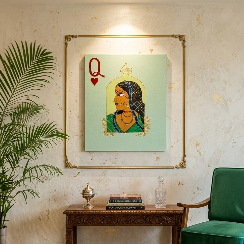 Shringara Handpainted Wall Art media 4
