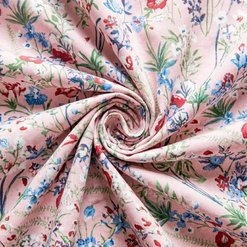 Shitha Floral Cotton Bedsheet (Peach) - 120 TC media 5
