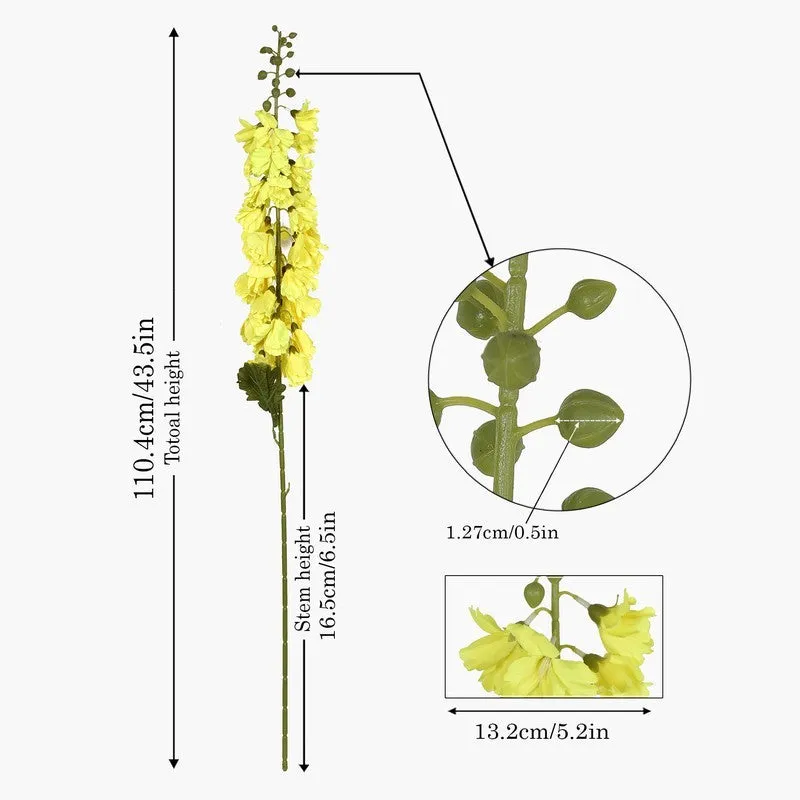 Petal Glow (Yellow) Chic Artificial Flower - Set Of Two media 7