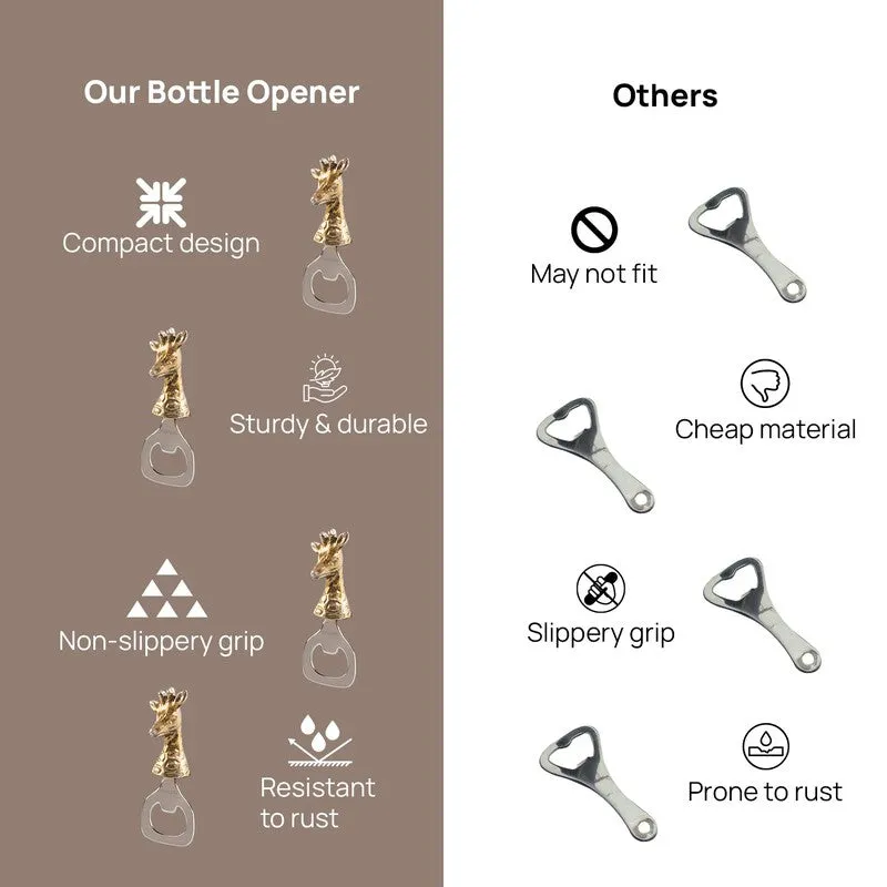 Antler Twist Stainless Steel Bottle Opener - Gold media 7
