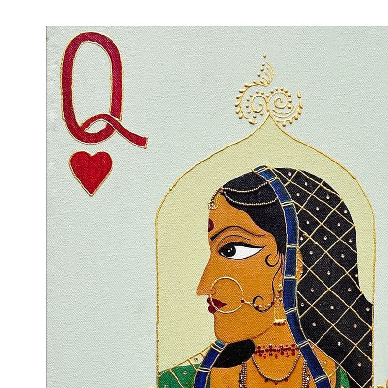 Shringara Handpainted Wall Art media 8