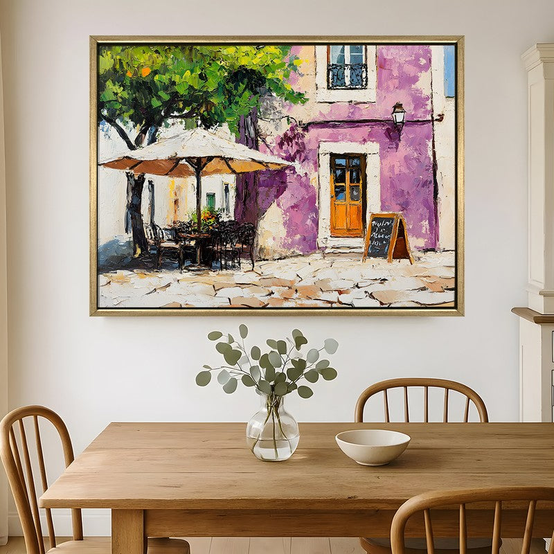 Veranda Canvas Wall Painting With Frame