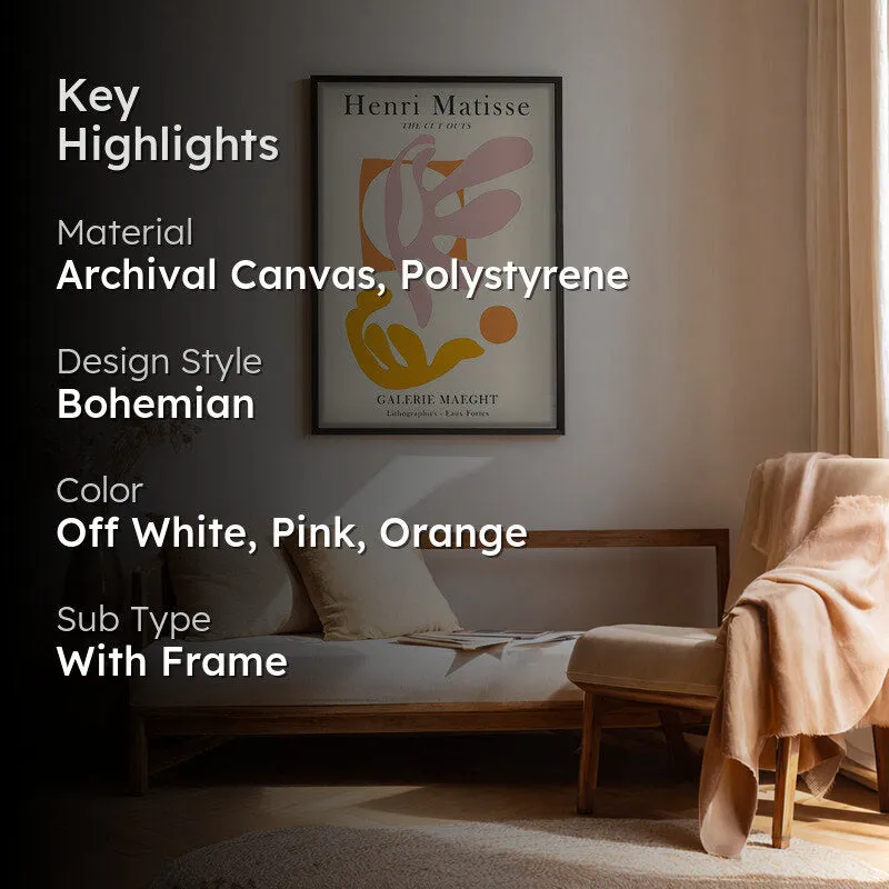 Muted Elegance Canvas Wall Painting With Black Frame media 2
