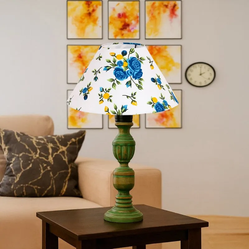 Arvello Evara Floral Wooden Table Lamp - Multicolor media 4