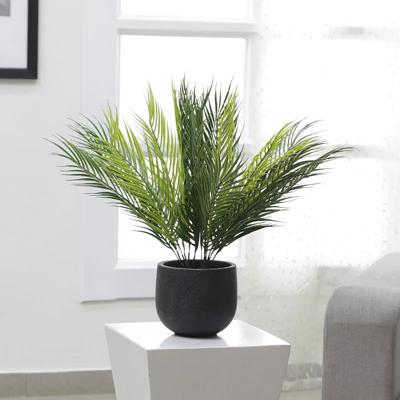 Faux Tropical Palm Bush (50 Cms) - Set Of Three media 1