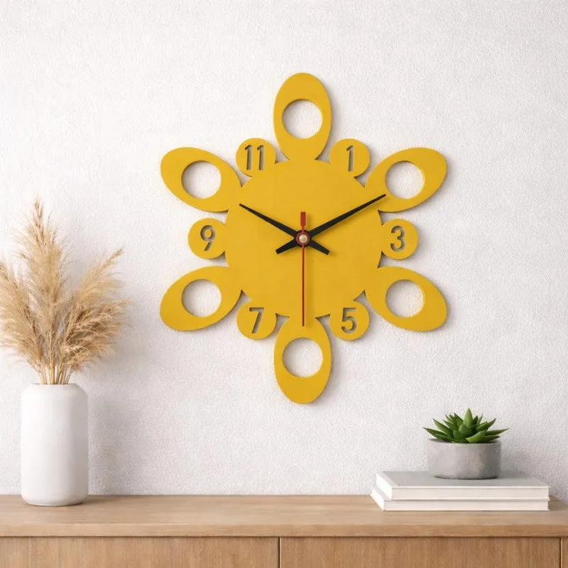 Circle Motion Wooden Wall Clock media 1