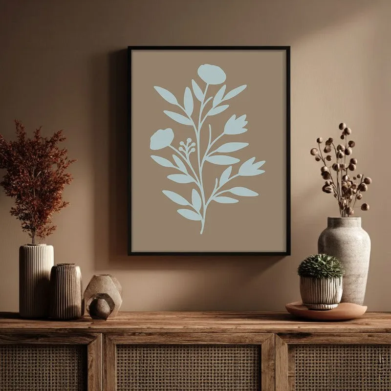 Coastal Flora Canvas Wall Painting With Black Frame media 6