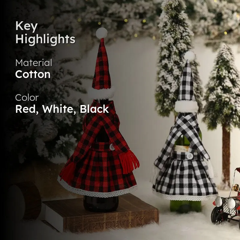 Kris Kringle Wine Bottle Cover - Set Of 2 media 2