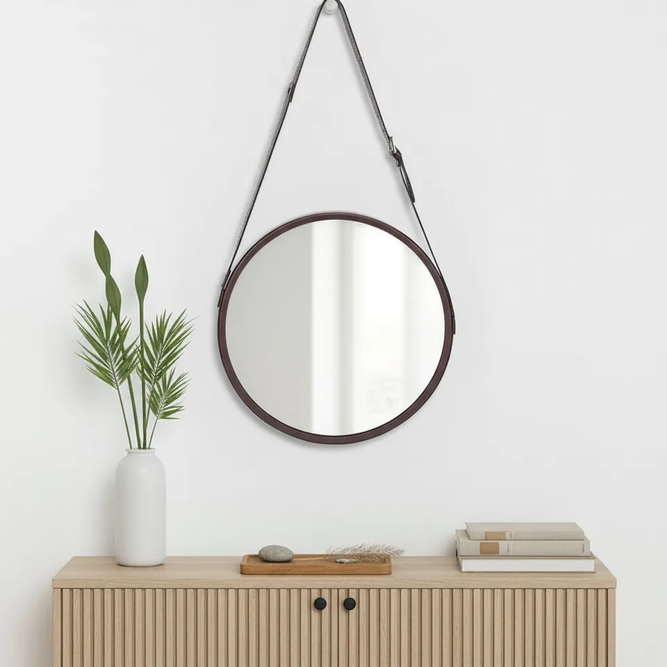 Maku Wall Mirror - Dark Brown media 1